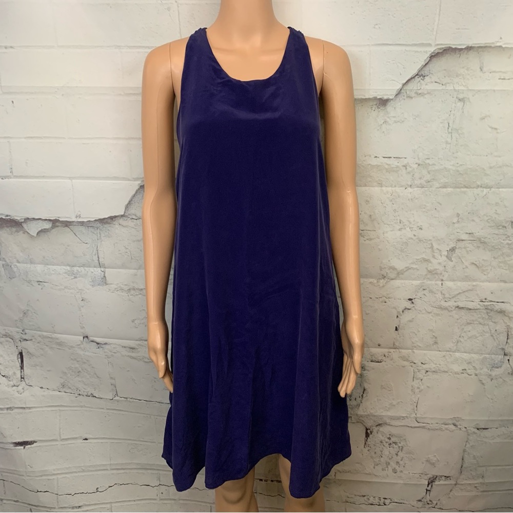 Elegant Purple Sleeveless Dress